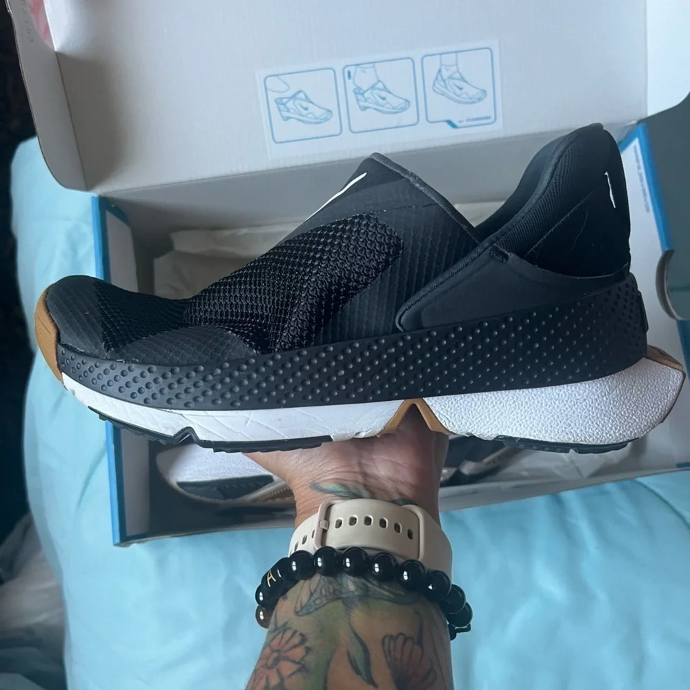 Black and White Athletic Shoes